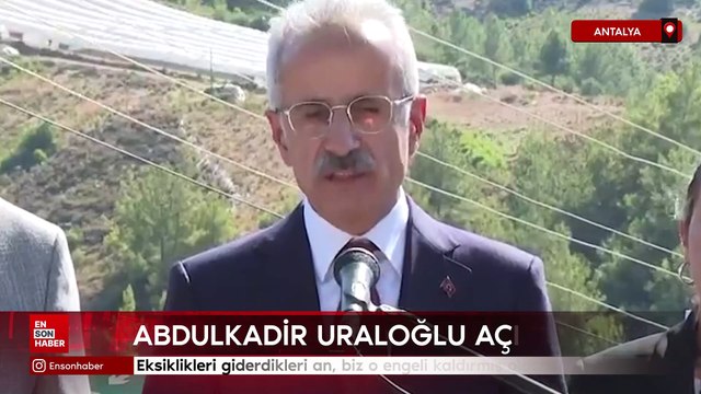 Abdulkadir Uraloğlu: Eksiklikleri giderdikleri an, biz o engeli kaldırmış olacağız