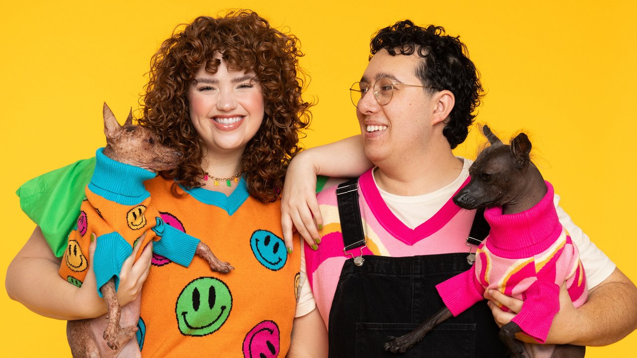 "We made our own clothes so we could wear matching outfits - with our dogs"