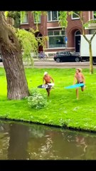 Best video in the world sliding in water