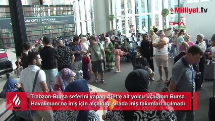 Bursa uçağında panik anları! Acil iniş yaptı