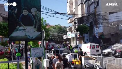 Raid a Beirut, cio' che resta dell'edificio colpito dall'attacco israeliano