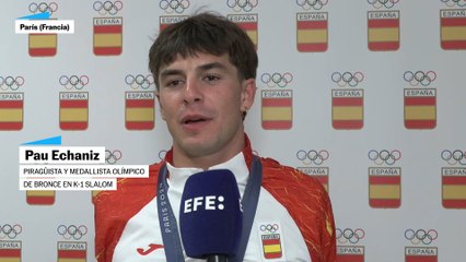 Pau Echaniz consigue el bronce en la prueba de K-1 slalom