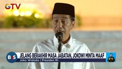 Jelang Berakhir Masa Jabatan, Jokowi Minta Maaf