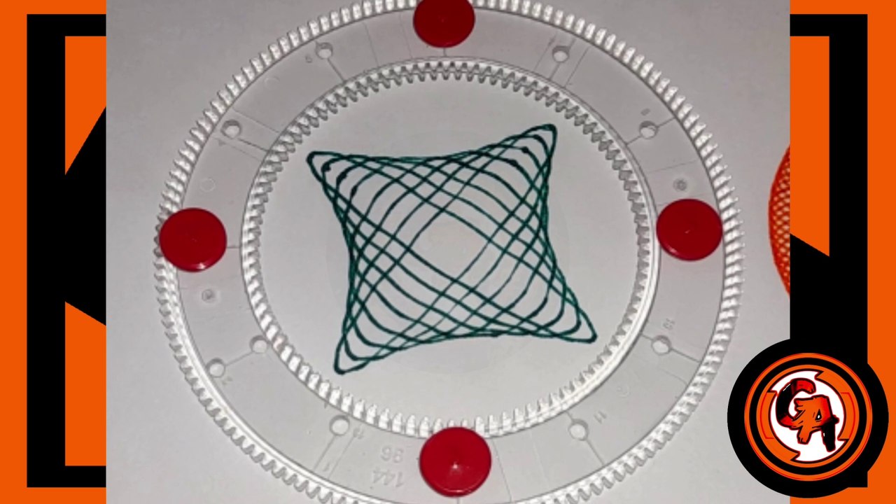 (VIDEO #13) ️️ DIBUJANDO un hermoso diseño geométrico con marcadores de colores y un espirógrafo.