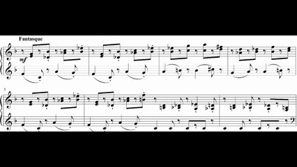 Suite pour clavier I   Troisième prélude, fantasque.