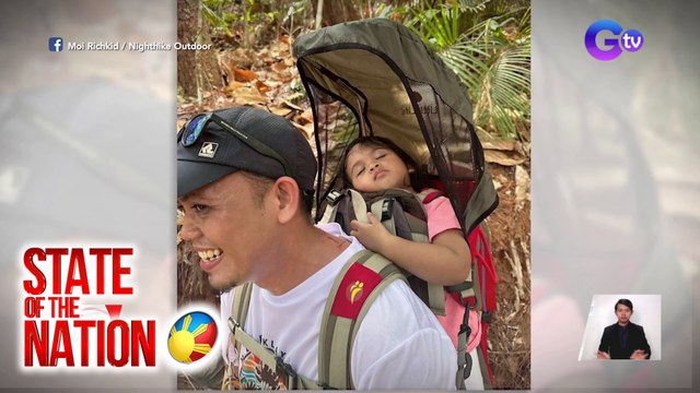 Mag-asawang hiker, bitbit ang anak na 2yo at 10 yo sa hiking para maipakita ang ganda ng kalikasan | SONA