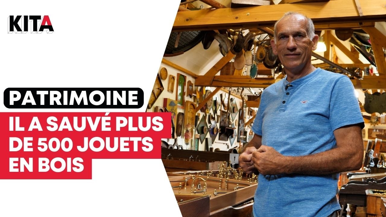 Laurent a sauvé plus de 500 jouets en bois