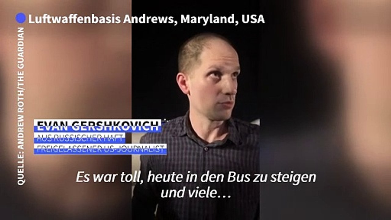 Gershkovich will sich für politische Gefangene in Russland einsetzen