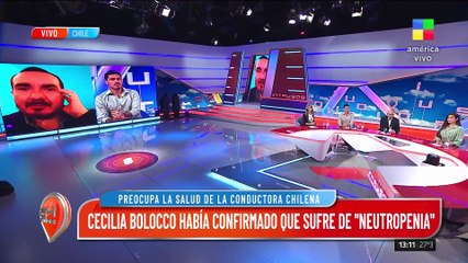 Preocupa la salud de la conductora chilena Cecilia Bolocco