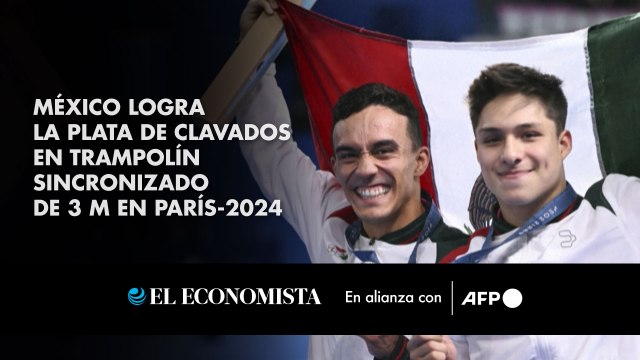 México logra la plata de clavados en trampolín sincronizado de 3 m en París-2024