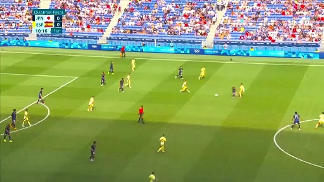 What a goal from Barcelona’s 21 year old Fermin Lopez to give Spain the 1-0 lead against Japan in the Olympic quarterfinals. ⚽️  Atletico Madrid’s 21 year old Pablo Barrios got the assist for the goal.