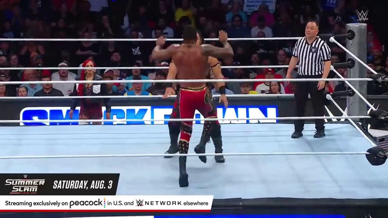 The Bloodline def. The Street Profits to earn a title match- SmackDown highlights, July 26, 2024