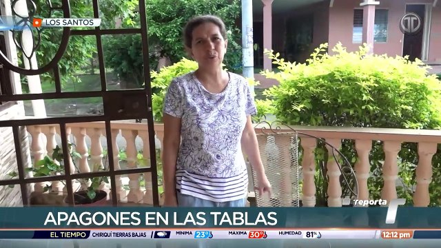 Moradores de Las Tablas están cansados de los apagones y aumentos en la factura