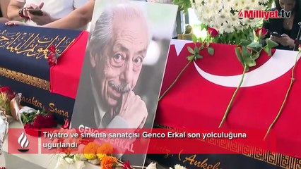 Genco Erkal'a veda! Son yolculuğuna ömrünü verdiği tiyatro sahnesinden uğurlandı