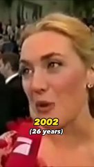 Titanic actress Kate Winslet then and now