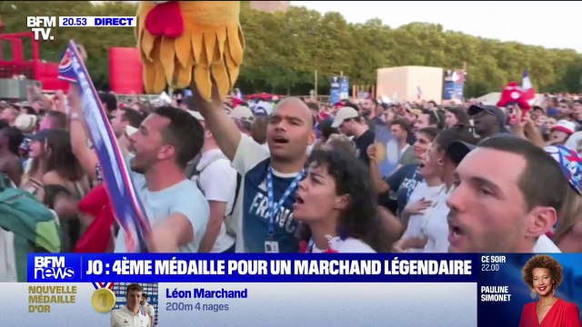 Jeux olympiques: Léon Marchand décroche une quatrième médaille d'or sur 200m quatre nages