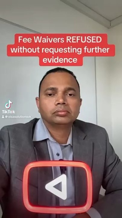 Fee Waivers REFUSED without requesting further evidence