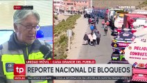 ABC: Bolivia registra 14 bloqueos, de los cuales nueve son por combustible