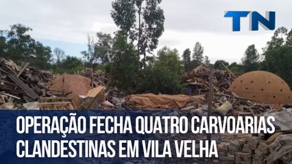 Operação fecha quatro carvoarias clandestinas em Vila Velha