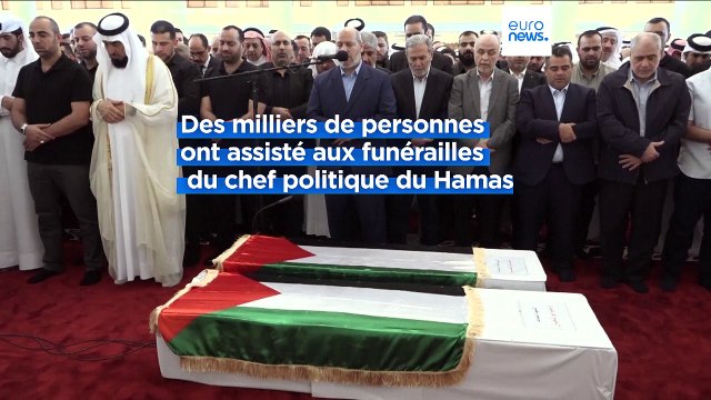 Qatar: funérailles du chef assassiné du Hamas, sur fond de menaces de représailles