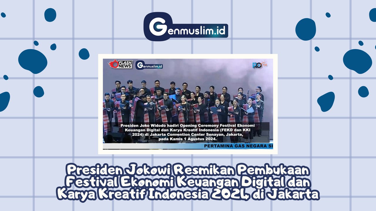 Presiden Jokowi Resmikan Pembukaan Festival Ekonomi Keuangan Digital dan Karya Kreatif Indonesia 2024 di Jakarta