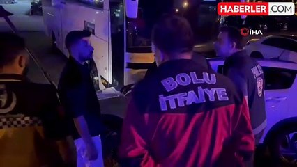 Uyuyakalan Sürücü Otoparka Daldı