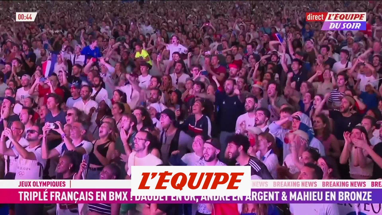 Triplé français en BMX race, Joris Daudet en or - JO 2024 - BMX