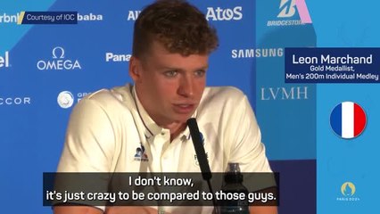 It's crazy to be compared to Phelps - Marchand