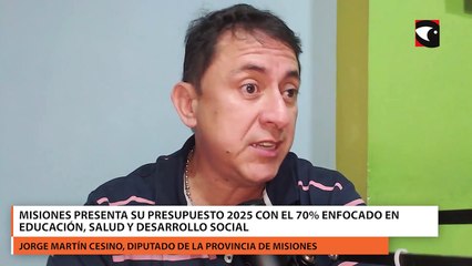 Misiones presenta su presupuesto 2025 con el 70% enfocado en educación, salud y desarrollo social