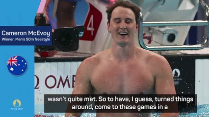 McEvoy feels potential fulfilled after Olympic swimming gold