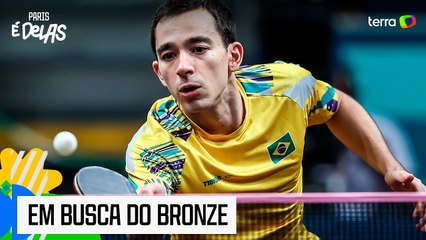 Tênis de mesa: Hugo Calderano perde e agora vai buscar o bronze