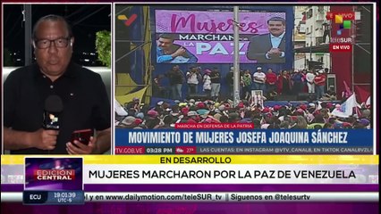 Masiva movilización de las mujeres en defensa de la patria venezolana
