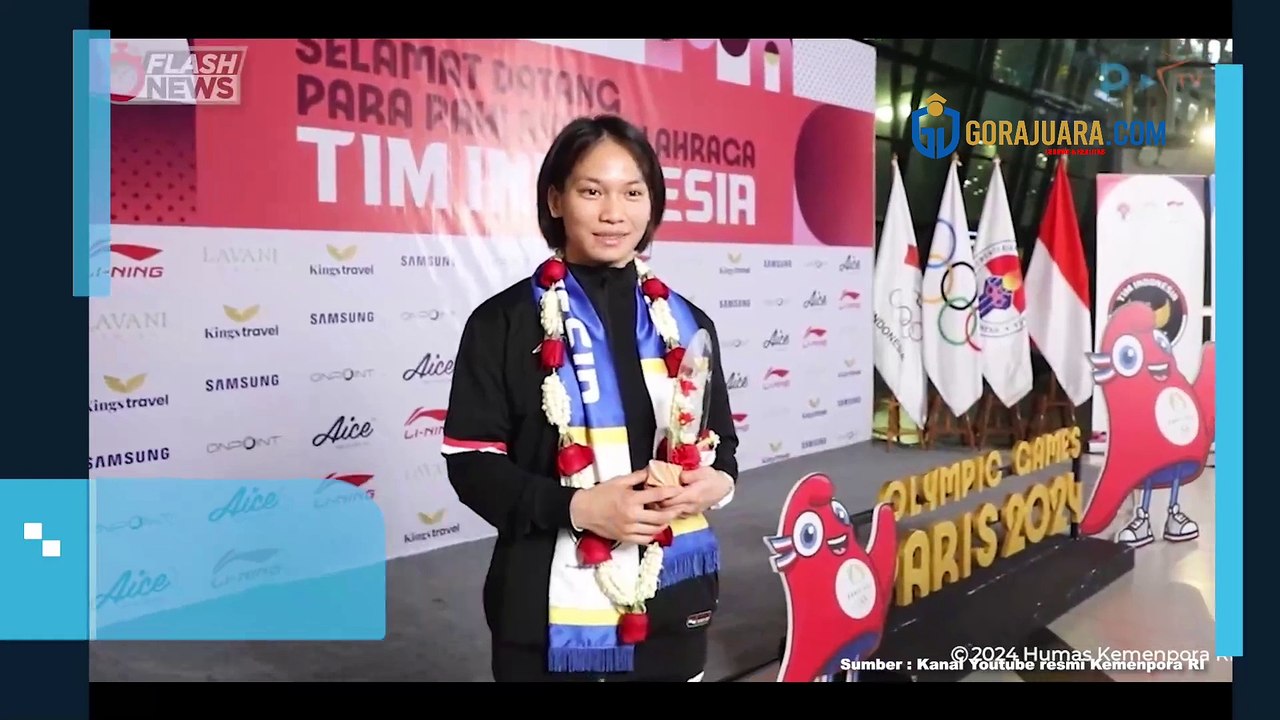 KEMENPORA APRESIASI JUDOKA MARYAM MARCH MAHARANI SAAT PULANG KE INDONESIA DARI OLIMPIADE PARIS 2024
