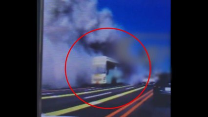 제주 도로서 기름 새며 버스에 연기...인명 피해 없어 / YTN