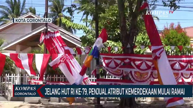 Jelang Perayaan HUT RI ke-79, Penjual Bendera dan Atribut Peringatan Hari Kemerdekaan Mulai Ramai