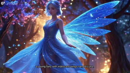 Luna's Luminous Journey to the talking tree , short story for children in English