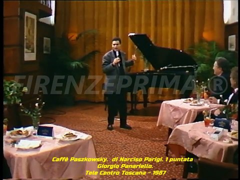 Caffè Paszkowsky. di Narciso Parigi. 1 puntata. Giorgio Panariello. Tele Centro Toscana 1987
