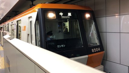 大阪メトロ今里筋線　緑橋駅停車シーン