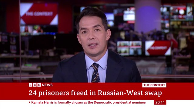 Kamala Harris formally chosen as US Democratic presidential nominee _ BBC News