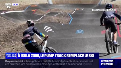 Pour l'été, le pump track remplace le ski à la station Isola 2000