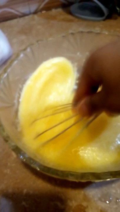 Raw Eggs beating