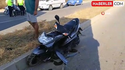 Kamyona arkadan çarpan motosiklet sürücüsü yaralandı