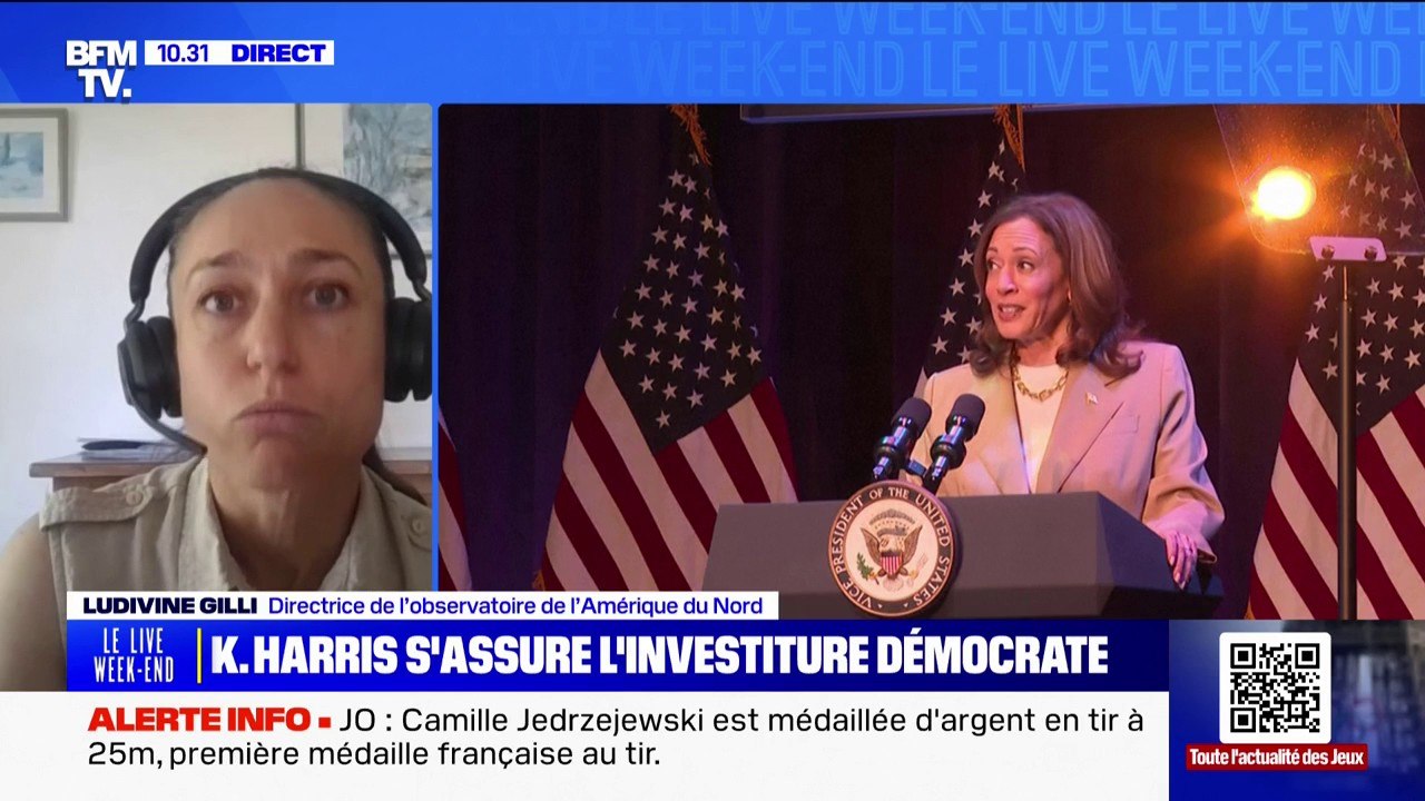Présidentielle américaine/intentions de vote: "Kamala Harris enregistre des scores meilleurs que ceux enregistrés par Joe Biden", décrypte Ludivine Gilli (directrice de l'observatoire de l'Amérique du Nord)