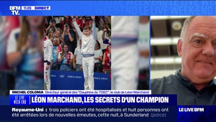 JO 2024: "Autant de ferveur autour de (Léon Marchand) c'est surprenant", confie Michel Coloma (directeur général des “Dauphins du Toec”, le club de l'athlète)