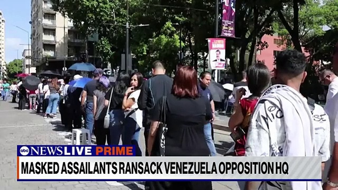 Masked assailants raid Venezuelan opposition headquarters amid election dispute