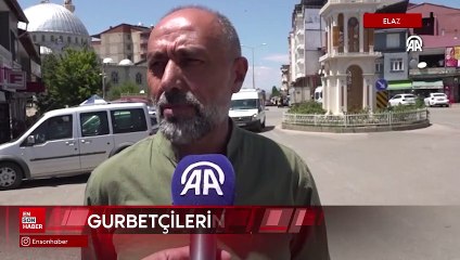 Elazığ'da gurbetçiler her yıl memleket hasretiyle geldikleri Karakoçan'da nüfusu 3'e katlıyor