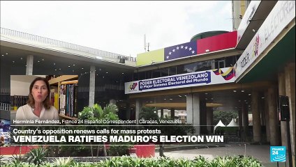 'According to the numbers of the Electoral institution, Maduro won with more than 51% of the vote'