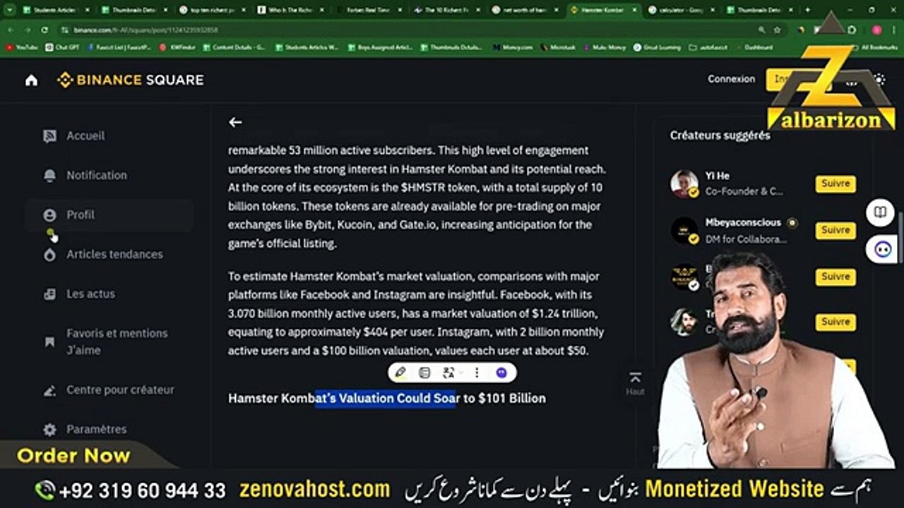 How to get Hamster Kombat Airdrop _ Hamster Kombat Withdrawal in Bank Easy Step _ Hindi _ Albarizon(360P)