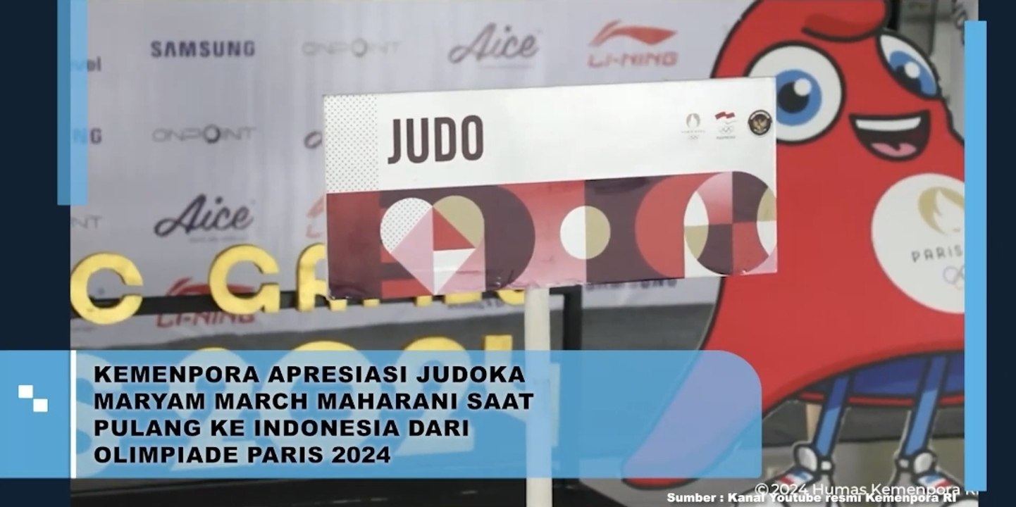 Kemenpora Apresiasi Judoka Maryam March Maharani saat Pulang ke Indonesia dari Olimpiade Paris 2024