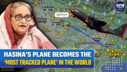 AJAX1431: Sheikh Hasina’s Flight Becomes the Most Tracked Plane In The World | Bangladesh Protests